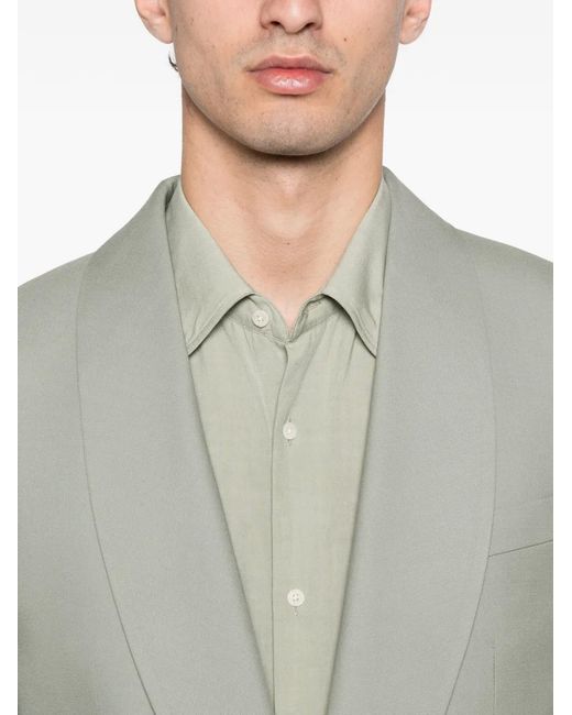 Fursac Gray Shawl-Lapel Blazer for men