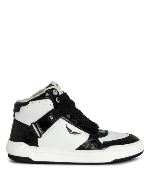 Zadig & Voltaire Black Wings High-Top Sneakers