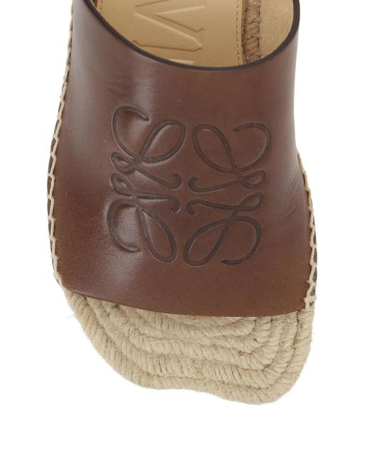 Loewe 80mm Petal Espadrilles Brown