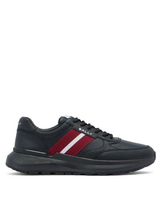 Bally Blue Sylen Ribbon-Detail Leather Sneakers for men