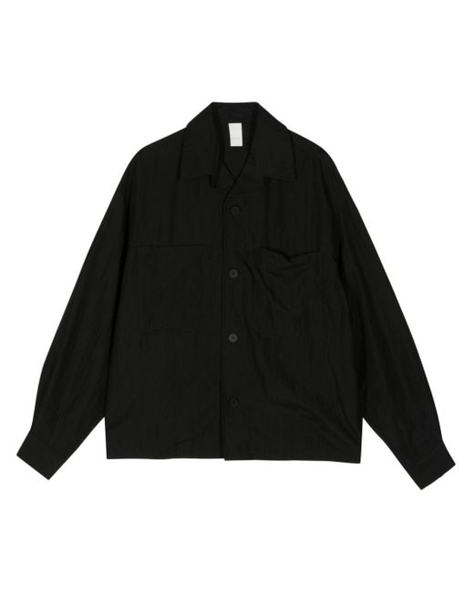 Attachment Black Lyocell-blend Long-sleeved Shirt for men