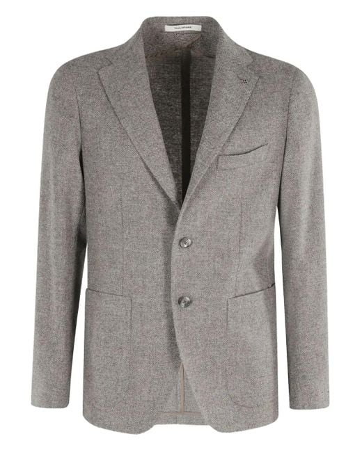 Tagliatore Gray Montecarlo Wool Jacket for men