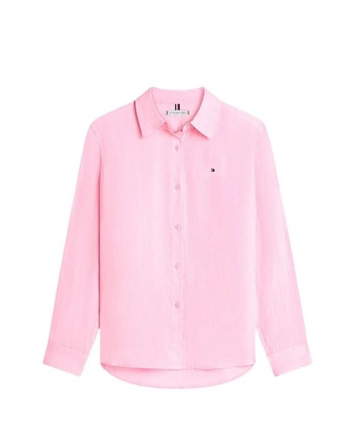 Tommy Hilfiger Pink Emblem Shirt