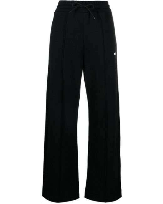 Pantalones de chándal anchos con logo MSGM de color Black
