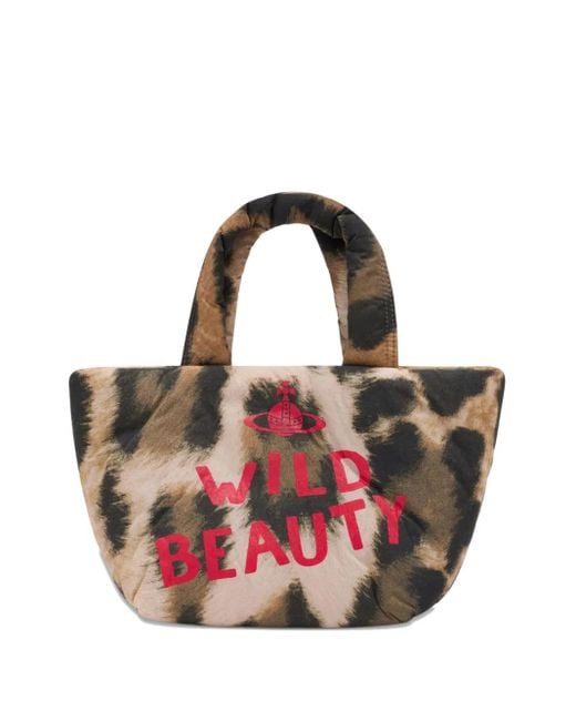Vivienne Westwood Pink Leopard-Print Tote Bag