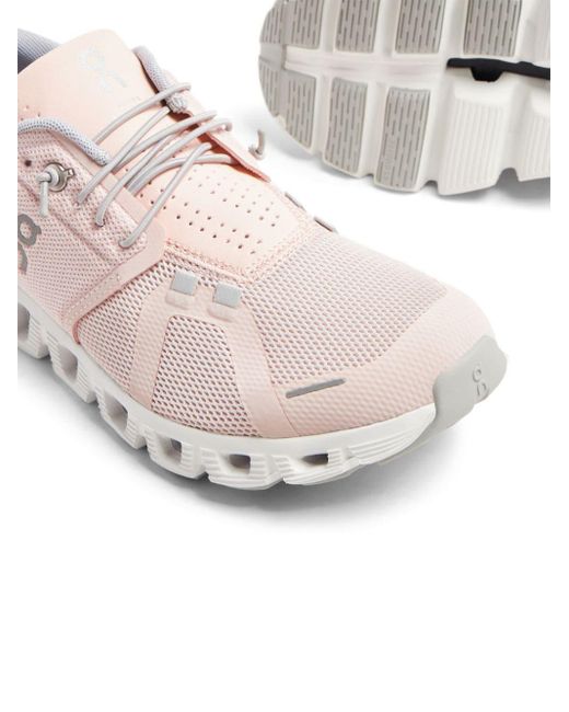 On Shoes Pink Cloud 5 Running Sneakers
