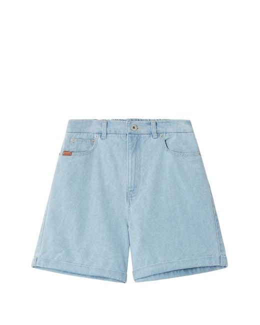 Chocoolate Blue Roll-Cuff Shorts