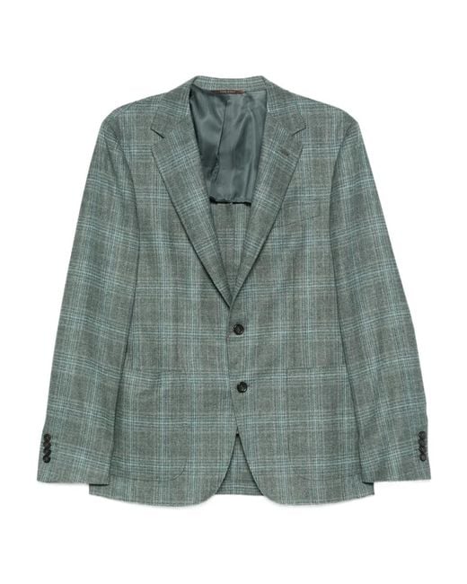 Canali Geruite Blazer in het Green voor heren