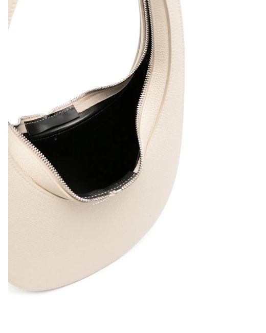 Coperni White Sac Porté Épaule Swipe En Cuir Grainé