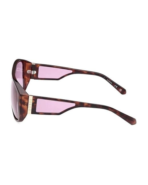 GUESS EYEWEAR Pink Pilot-Frame Sunglasses