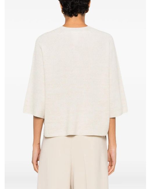 Fabiana Filippi Natural Short-Sleeve T-Shirt