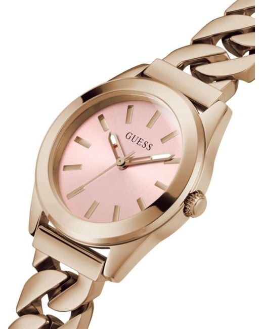 Reloj Serena de 32 mm con movimiento de cuarzo Guess USA de color Metallic