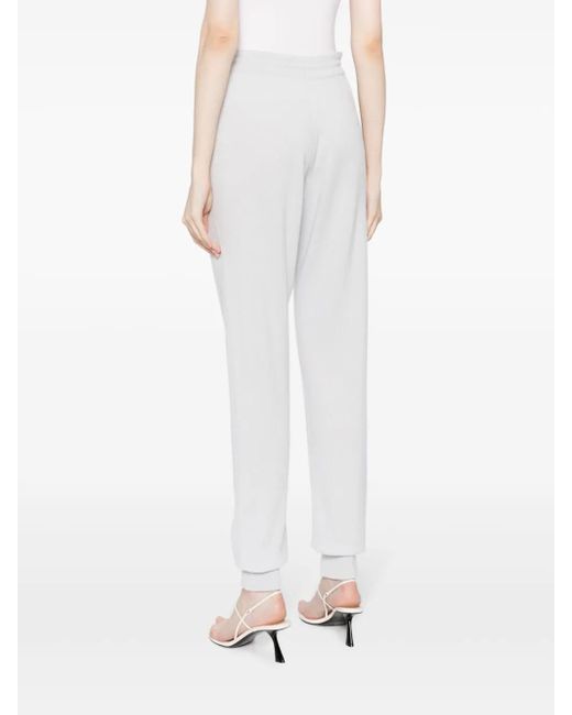 Teddy Cashmere White Milano Cashmere Track Pants