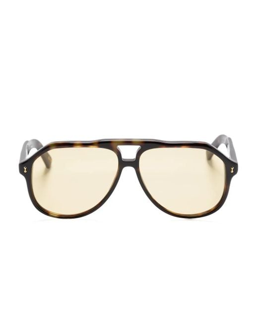 Chimi Natural Doris Pilot-Frame Sunglasses
