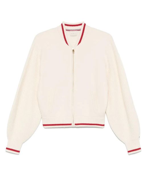 X Sofia Richie Grainge Cardigan A Righe di Tommy Hilfiger in White
