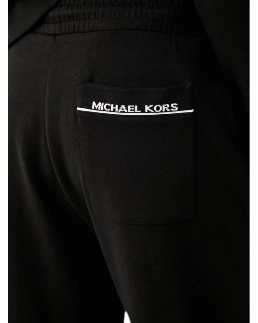 Michael Kors Black Logo-Patch Track Pants for men
