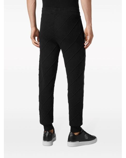 Pantalones de chándal con logo Philipp Plein de hombre de color Black