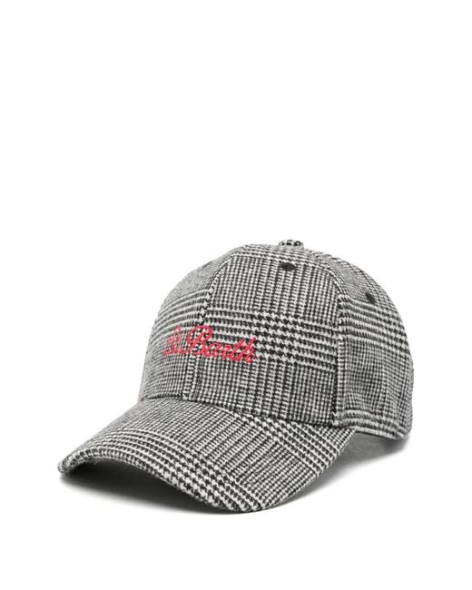 Mc2 Saint Barth Baseballkappe Mit Karomuster in Gray für Herren