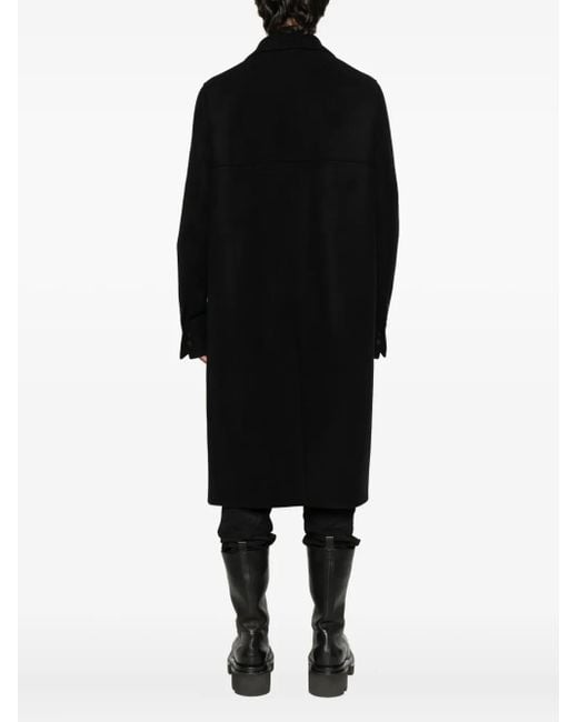 Rick Owens Doppelreihiger Mantel in Black für Herren