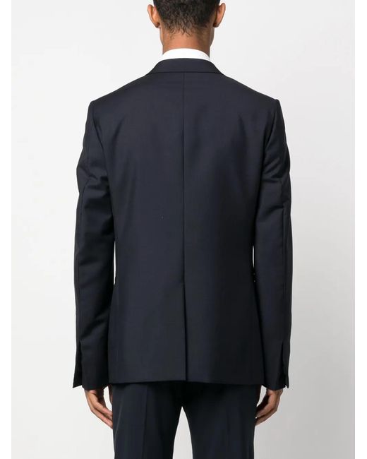 Givenchy Blue Single-Breasted Tailored Suit Jacket for men