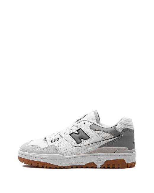 New Balance 550 Leren Sneakers in het White
