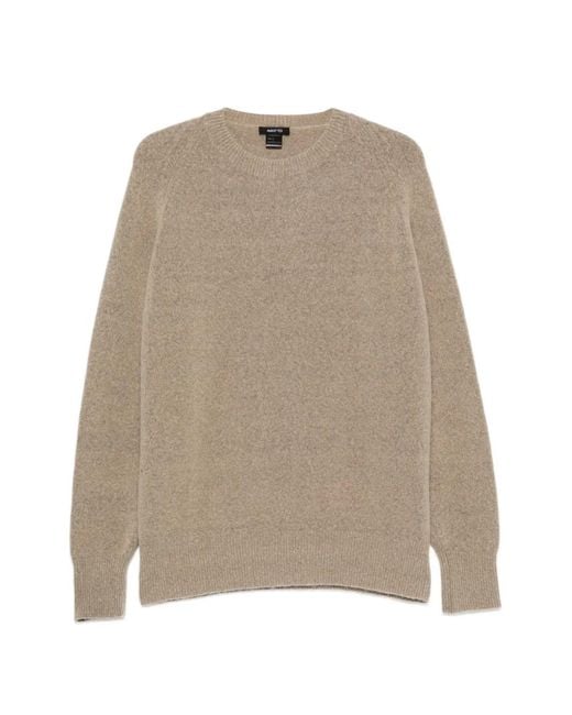 Avant Toi Natural Raglan-Sleeve Crew-Neck Sweater for men