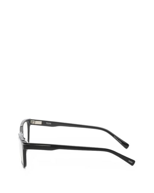 Tumi White Geometric-Frame Glasses