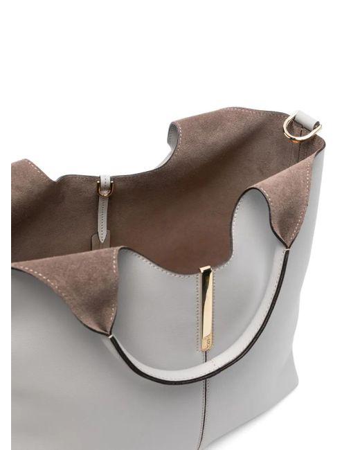 Tod's レザー トートバッグ Gray