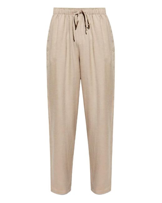 Hanro Natural Pleat-Detail Trousers for men
