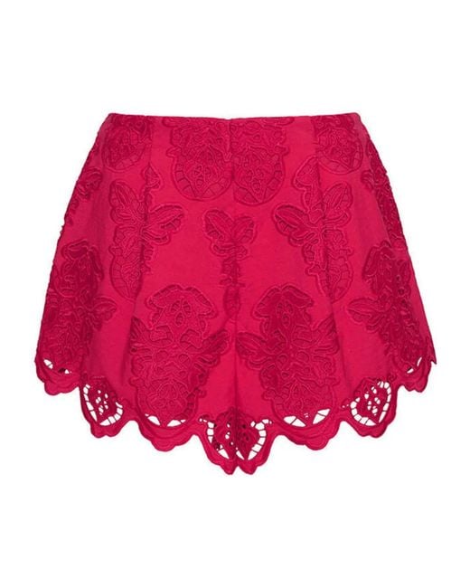 Cara Cara Red Trish Shorts Mit Ösendetail