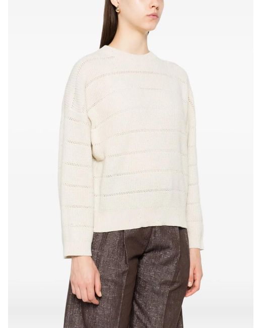 Brunello Cucinelli White Sweaters