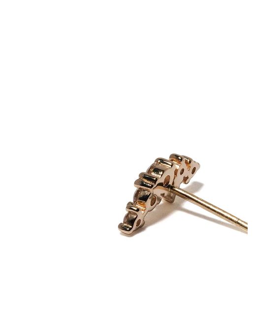 Mizuki White 14Kt Sea Of Beauty Diamond Cluster Small Stud Earrings