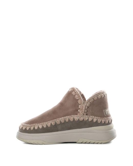 Mou Brown Double-Face Boots