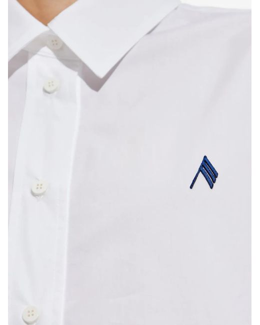 The Attico White Diana Hemd