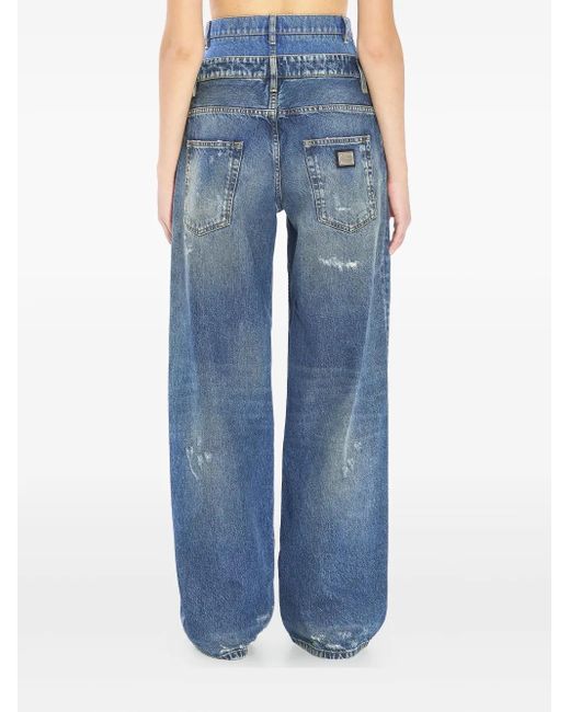 Dolce & Gabbana Blue Denm Cotton Jeans