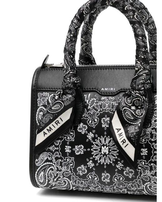Amiri Black Bandana Micro Triangle Crossbody Bag