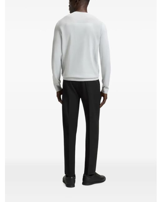 Boss Black Tapered-Fit Trousers for men