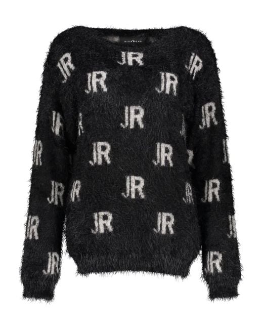 John Richmond Black Monogram Jumper
