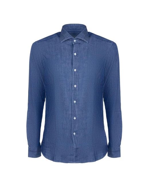 Fay Blue Buttoned Shirt for men