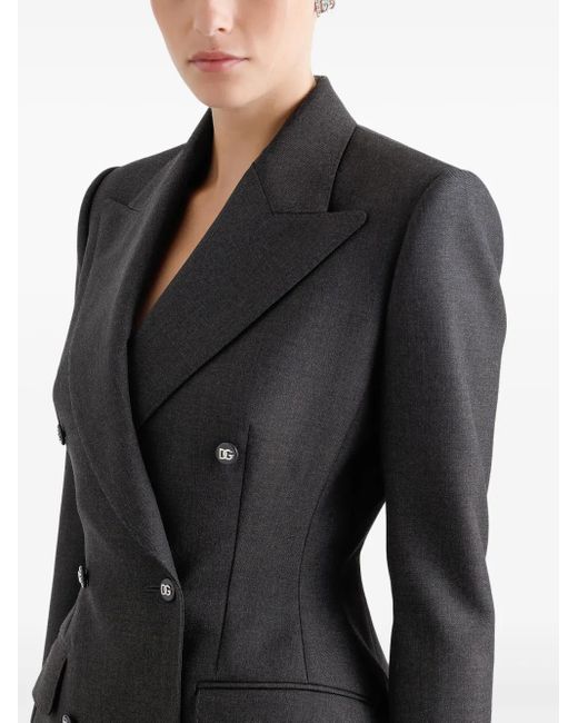Dolce & Gabbana Black Double Breasted Blazer For