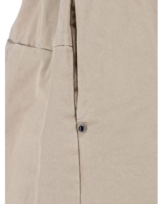 White Sand White Belted Wide-Leg Trousers for men