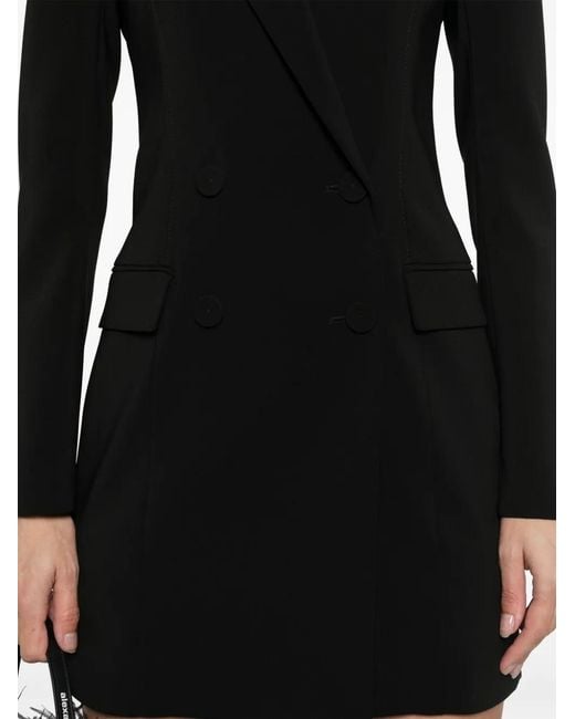 Patrizia Pepe Black Detachable-Sleeve Mini Dress
