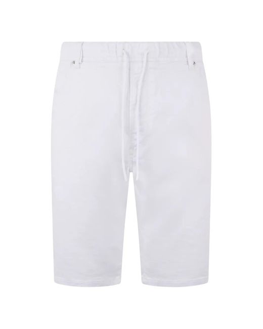 DIESEL White Drawstring-Waist Shorts for men