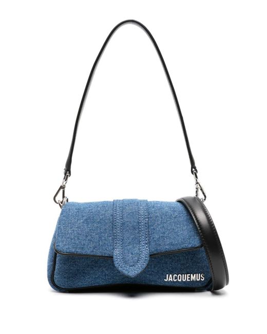 Jacquemus Le Petit Bambimou Satijnen Shopper in het Blue