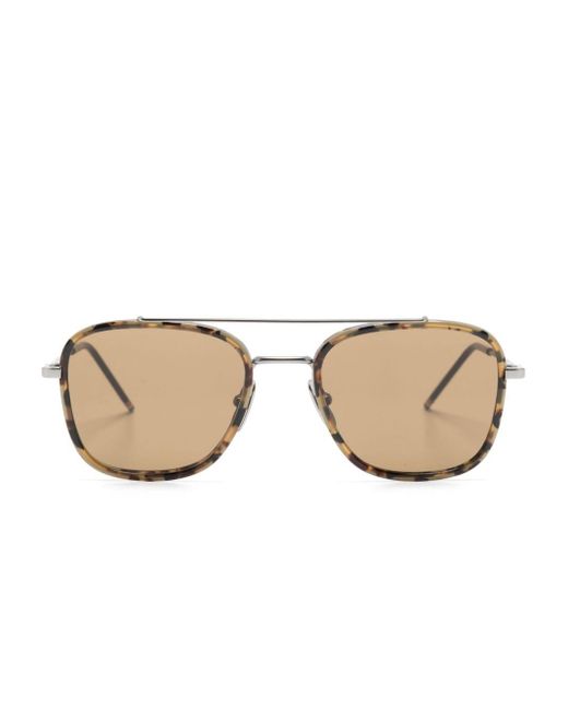 Thom Browne Natural Navigator-frame Sunglasses