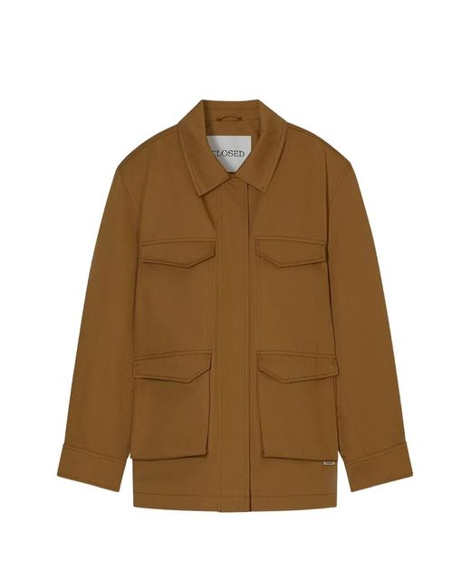 Chaqueta Con Bolsillos Con Solapa Closed de color Brown
