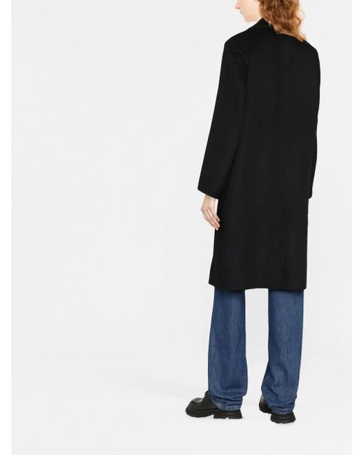Vince Black Single-Breasted Coat
