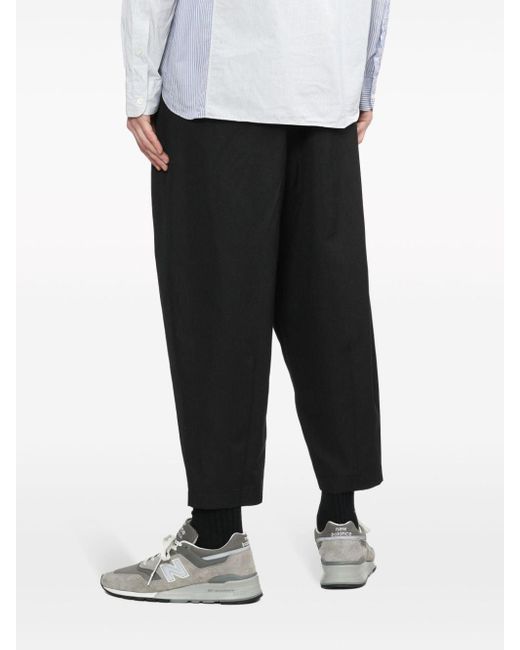 Comme des Garçons Black Drop-crotch Cropped Trousers for men