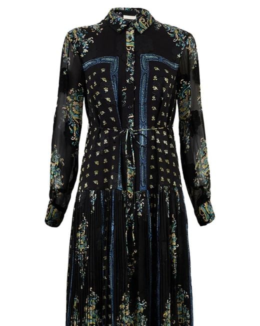 Robe-Chemise Emilie À Manches Longues Ulla Johnson en coloris Black