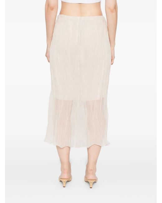 Brandon Maxwell White James Skirt